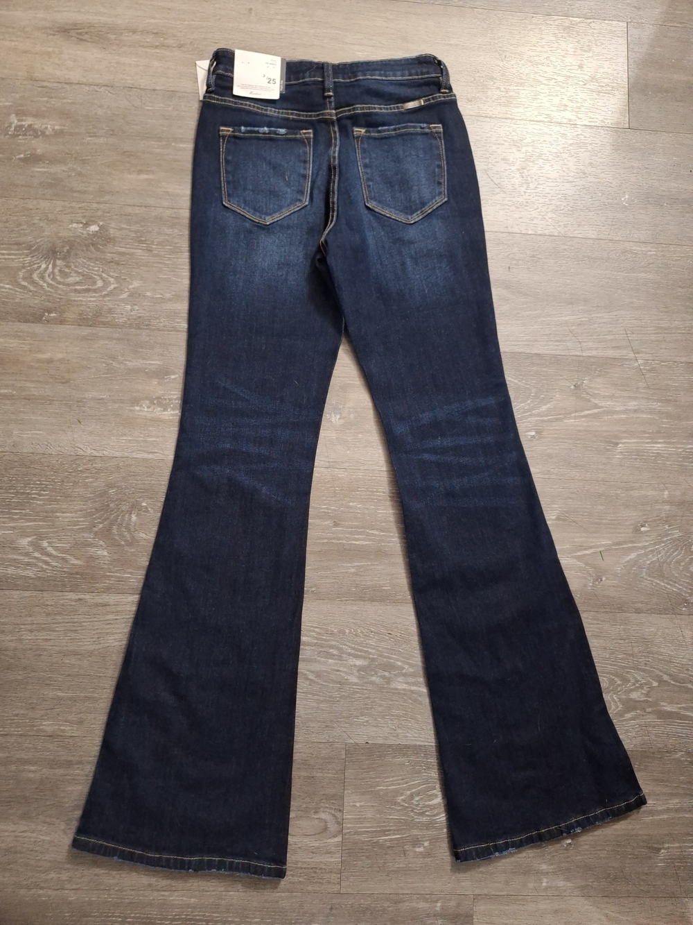 NWT KanCan Dark Blue High Rise Flare Jeans - Picture 6 of 10